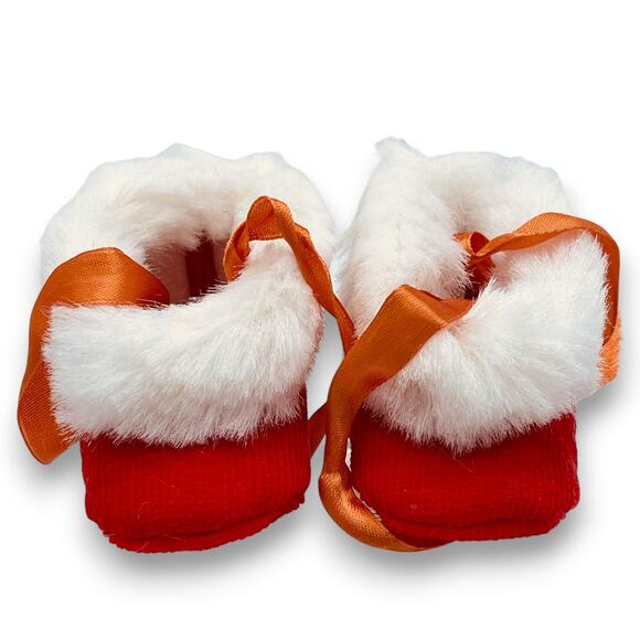 1970's Santa Baby "Boots with the Fur" Vintage Infant Shoes - Picture 9 of 9